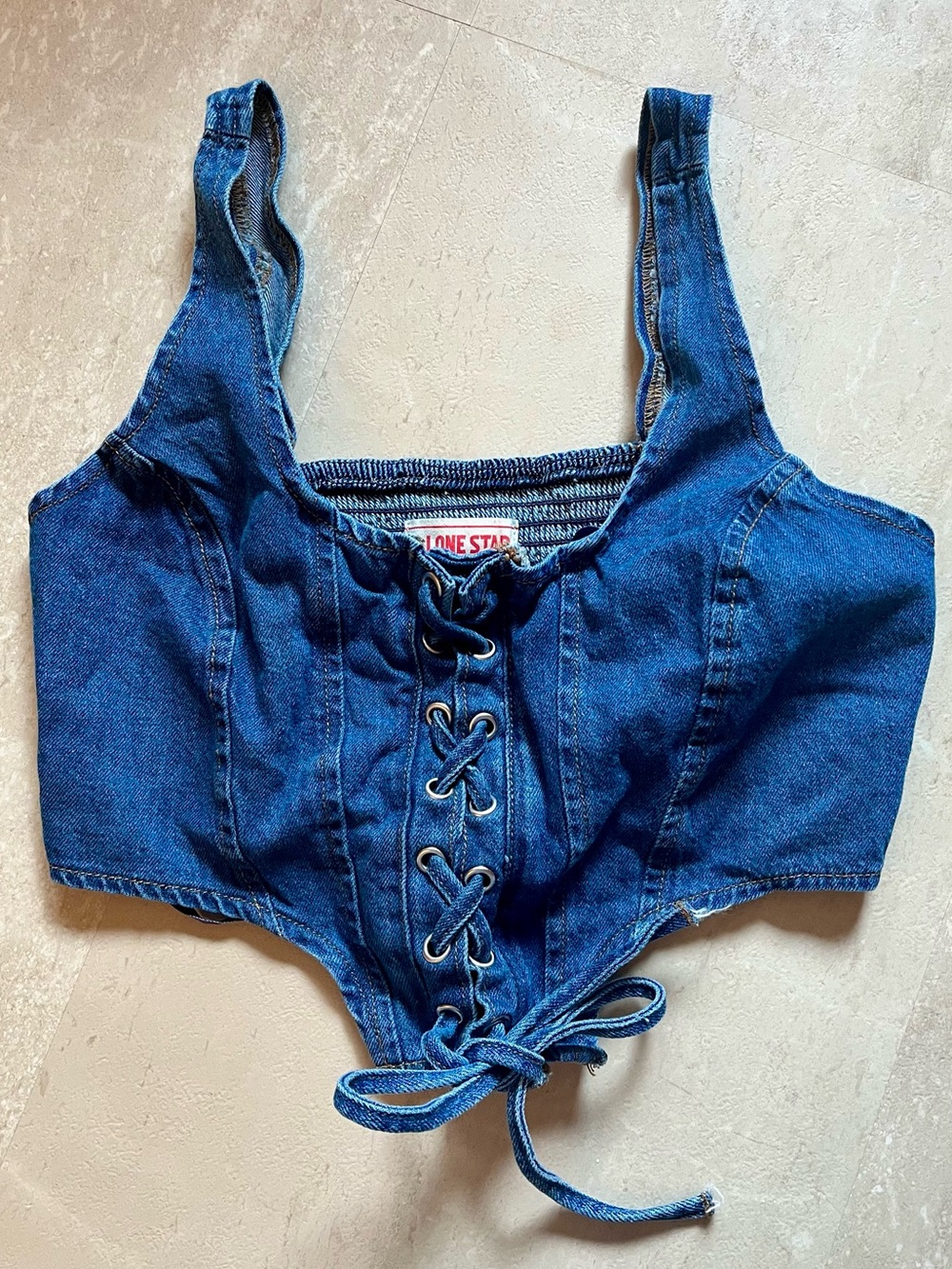 Denim Corset Vest